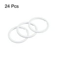 thumbnail image 3 of Uxcell Split Keychain Rings, 30mm/1.2 inch Round Flat Key Holder, White, 24Pcs, 3 of 5
