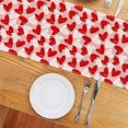 thumbnail image 4 of FYTPOV Pink Table Runner, Valentines Day Decorations, Romantic Hearts Printed Table Runner for Wedding Party, Christmas Runner for Table Home Decor, 13x35 inch, 4 of 5