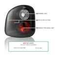thumbnail image 3 of Spec-D Tuning Black Housing Clear Lens Tail Lights Compatible with 1997-2003 Ford F-150 Flareside, 2004 Ford F-150 Heritage Flareside, Left + Right Pair Assembly, 3 of 7