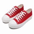 thumbnail image 2 of Womens Mens Low Top Canvas Sneakers Lace Up Platform Casual Shoes Classic Comfortable Fashion Running Walking Casual Shoes, 2 of 6