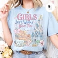 thumbnail image 4 of Retro Girls Just Wanna Have Fun T-shirt, Minnie and Daisy Girls Couples Girl Vacation Tee, Disney Girls Trip T-shirt, WDW Disneyland Tee, 4 of 6