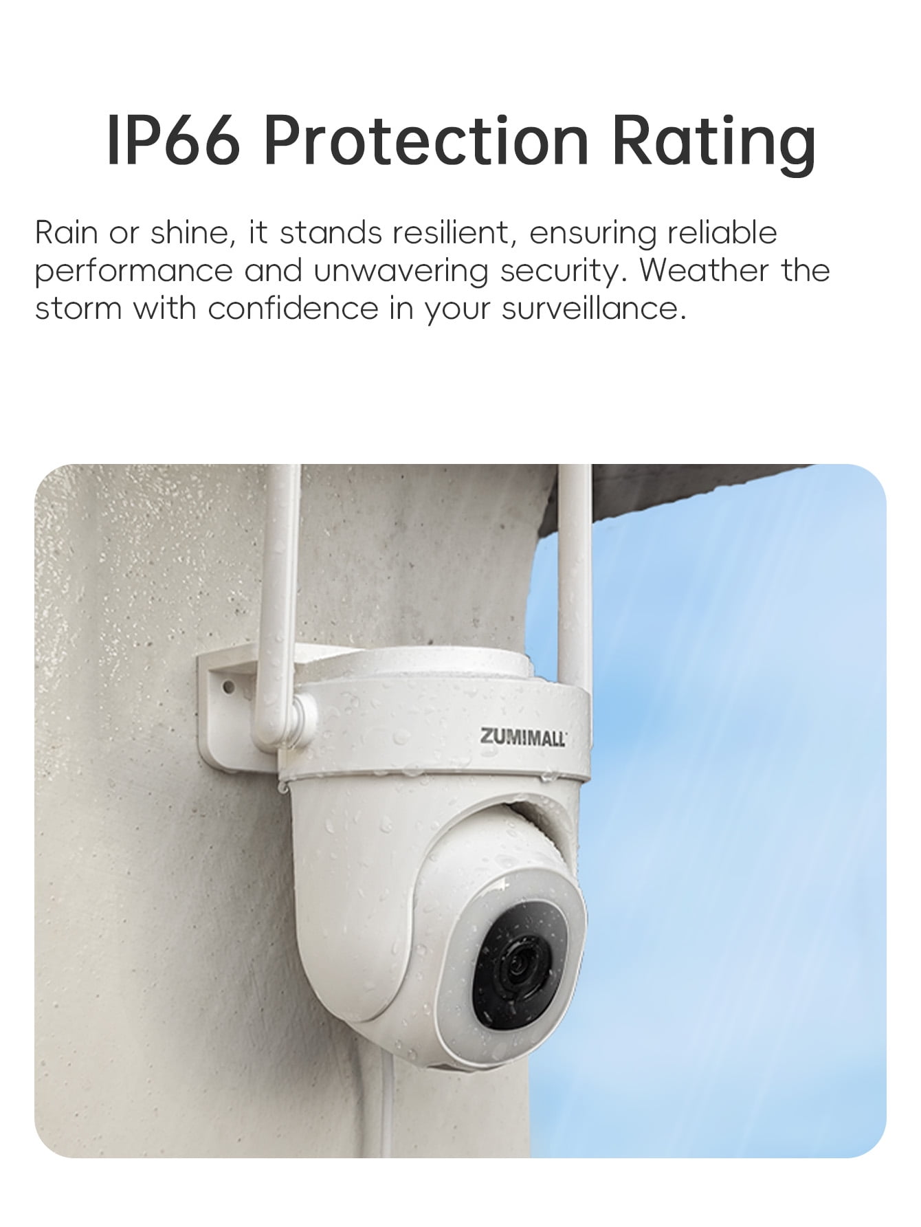 ZUMIMALL 2 Pack 5MP Wired Security Camera, 360° PTZ Auto Tracking, 2.4/5GHz WiFi, Indoor Outdoor, 24/7 Recording, White