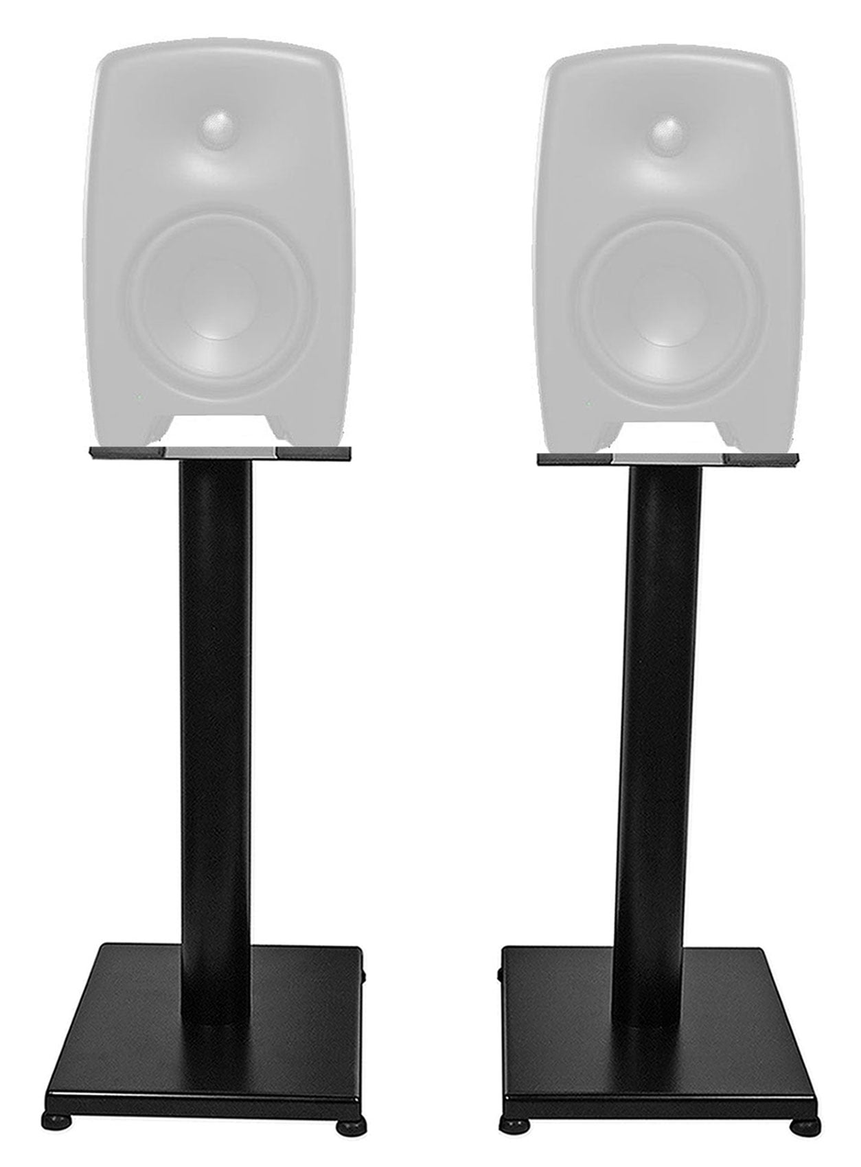 Rockville 21" Black Steel Studio Monitor Speaker Stands For Genelec M040