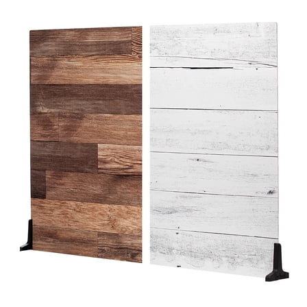 V-Flat World 30x40 Duo Board Double Sided Background (Whitewash/Hickory Planks)