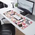 thumbnail image 2 of Long Mouse Pads for Desk,Dachshund and Flower Desk Mats on Top Of Desks, Desk Mouse Pad Extra Large with 3mm Non-Slip Base and Stitched Edge for Gaming,Office,Work,Home 31.5"x11.8", 2 of 6