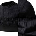 thumbnail image 6 of Smsaxvxz Men's Knit Sweater Slim Fit Crew Neck Long Sleeve Lightweight Pullover Tops Casual Fall Winter Clothing 2026 Black 2XL, 6 of 6