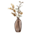 thumbnail image 1 of Bouclair Faux Floral in Organic Amber Glass Vase, 1 of 2