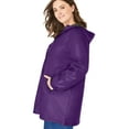 thumbnail image 3 of Woman Within Plus Size Hooded Slicker Raincoat, 3 of 5