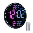 thumbnail image 4 of Reloj de pared Digital grande de 11,6 pulgadas con alarma remota, reloj con pantalla de hora, fecha, temperatura y semana, temporizador redondo , Estilo b, 4 of 8