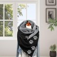 thumbnail image 3 of Guardoinrt Foulards Écharpe Casual Style Rétro Tête Wrap Chaud Coton Foulard Patte de Chat 175CM 1Set, 3 of 6
