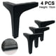 thumbnail image 1 of Paquete de 4 patas para muebles, patas de mesa de metal para muebles de bricolaje de alta resistencia de 15 cm, 1 of 1