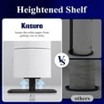 thumbnail image 5 of 4-Roll Free-Standing Toilet Paper Holder - Rustproof Metal Stand with Anti-Slip Base & Phone Shelf, Black Bathroom Storage Organizer, 5 of 8