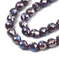thumbnail image 3 of 5 strands Electroplate Opaque Solid color Glass Beads Strands AB color Faceted Strawberry Mixed color 6x6mm Hole: 1.4mm about 100pcs/strand 24.02 inch(61cm), 3 of 4