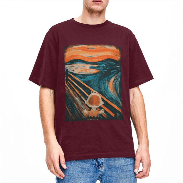 Camisetas para hombre y mujer, camisetas de Peanuts, Charlie Brown, Scream, Snoopy, camisetas de ocio para la playa, ropa de algodón con estampado divertido Y2K
