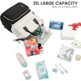 thumbnail image 5 of Lovevook Diaper Backpack,Large Diaper Bag Mummy Bag for New Mum Daddy,Convenient Work Travel Baby Bag for Office Mummy and Travel Essential Baby Shower, 5 of 8