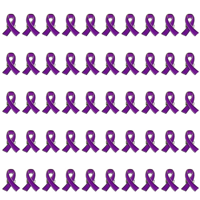 Broche de conciencia púrpura para Alzheimer, epilepsia, cáncer de páncreas, violencia doméstica