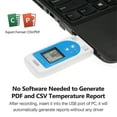 thumbnail image 5 of USB Temperature Humidity Data Logger Reusable RH TEMP Data Logger Recorder Humiture Recording Meter with 12,000 Record Capacity, 5 of 6