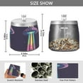 thumbnail image 2 of Yayeee Ashtray with Lid for Cigarette Smokeless Stainless Steel Home Ash Holder, Purple UFO, 2 of 7