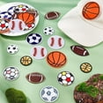 thumbnail image 4 of 48pcs Ball Sports Iron On Patches 8 Styles Sew On Patches Polyester Felt Embroidered Patches DIY Sew Applique Repair Patch Trendy Patches for Clothes Backpacks Jeans Hats Jackets Jersey DIY, 4 of 6