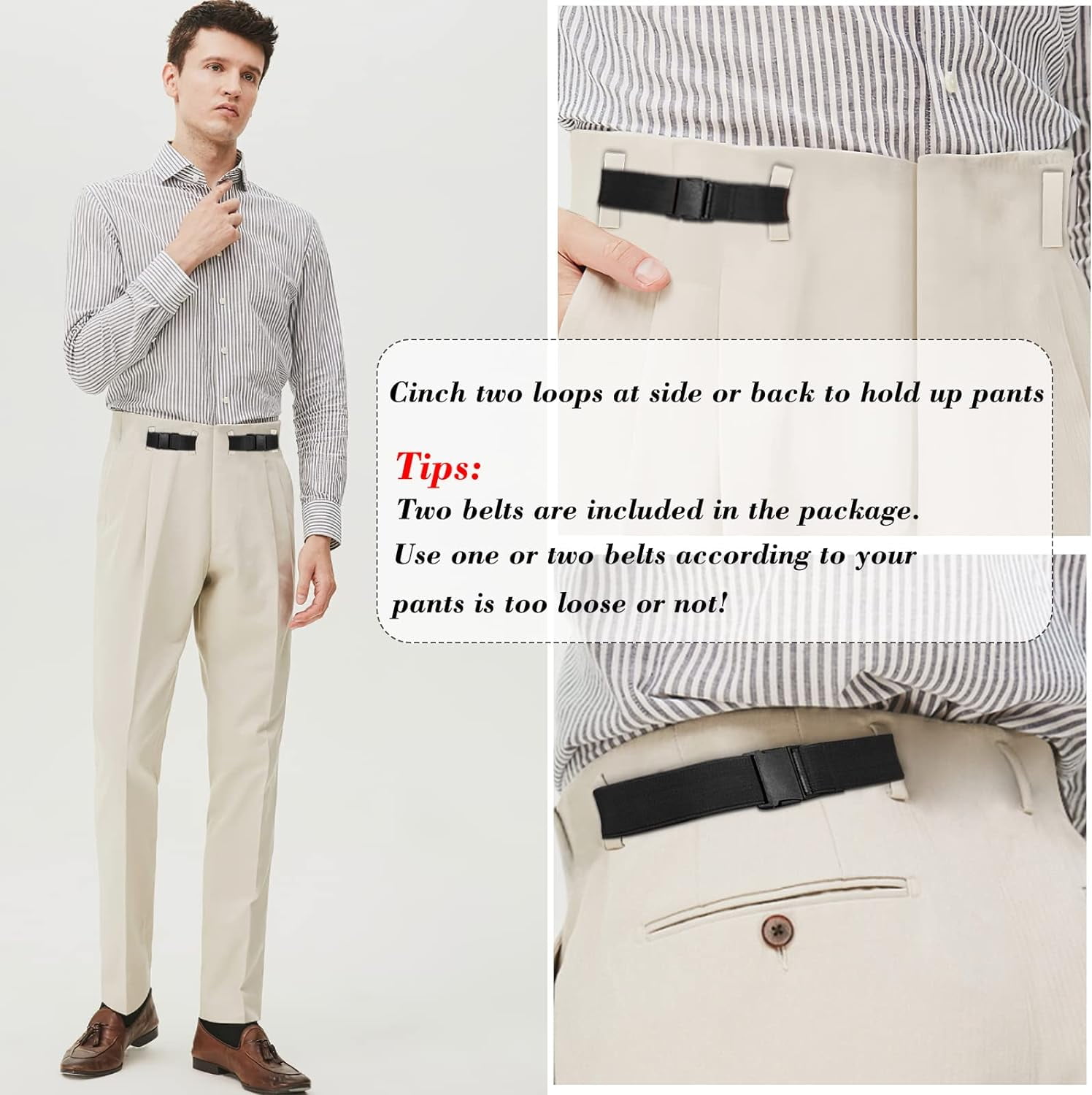 tie shirt through belt loop