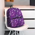 thumbnail image 5 of Fuzoiu Purple Snowflakes Print School Backpack for Teens,Large Bookbag,Lightweight Laptop Bag for Travel, Work, School & Outdoor Adventures, 5 of 6