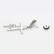 thumbnail image 4 of 361L Colgante de Cruz de de material acero Inoxidable Gota Dandle No Perforante Clip en Pendientes de Halloween Joyería Vintage Tornillo Plata Yinane Pendiente pendiente, 4 of 5