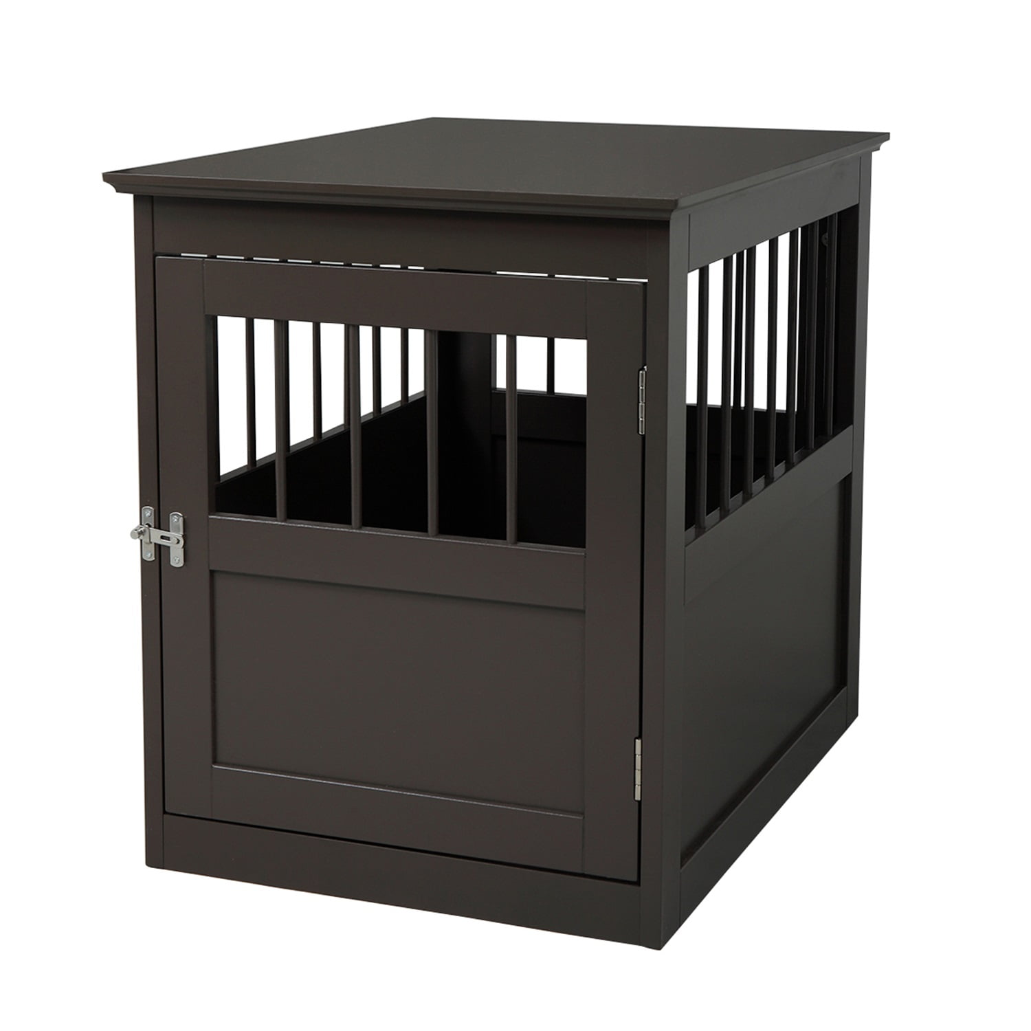 Pefilos 27" Dog Cage End Table, Dog Crate for Indoor Home, Wooden Pet Dog House, Brown Pefilos 27" Dog Cage End Table, Dog Crate for Indoor Home, Wooden Pet Dog House, Brown