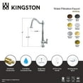 thumbnail image 4 of Kingston KS1190AL Heritage Single-Handle Cold Water Filtration Faucet, Matte Black, 4 of 4