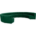 thumbnail image 3 of Meridian Furniture Sectionnel Modulaire 11 Pcs en Velours Vert Limitless, 3 of 7