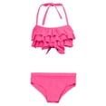 thumbnail image 4 of mgoYE Toddler Girl Swimsuit 3t Girls Swimsuits Two Piece Bathing Suits Ruffle Girls Tankini(Pink,3-4 Years), 4 of 4