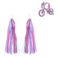 thumbnail image 2 of 1 Pair Kids Bicycle Tassel Ribbon,children Scooter Handlebar Streamers Bicycle Grips Ribbon Baby Carrier Accessories Easy Attach To Handlebars, 2 of 5