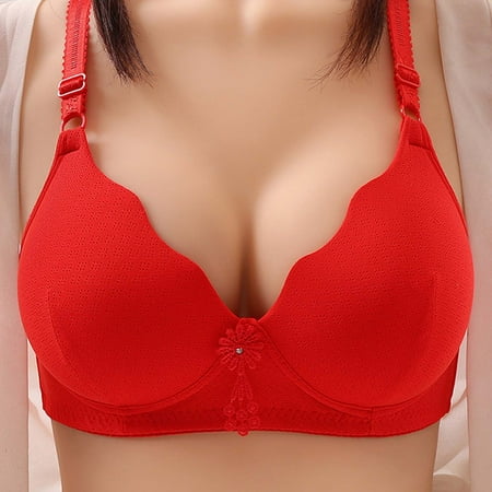 

Levmjia Women s Bras Plus Size Clearance Woman s Comfortable Breathable Bra Underwear No Rims