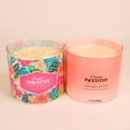 thumbnail image 6 of Mainstays Bright Hibiscus and Papaya Passion Scented 3-Wick Container Candle, 14 oz, 2-Pack, 6 of 16