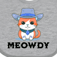 thumbnail image 4 of Inktastic Cowboy Cat Meowdy Boys or Girls Baby Bib, 4 of 4
