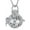 Silver, variant on Vintage Cremation Jewelry for Ashes Stainless Steel Memorial Urn Necklace Hollow Flower Pendant Locket with Mini Jar Keepsake for Women Men