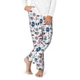 thumbnail image 2 of Yiaed Fourth Of July Party Print Teenagers' Lounge Pants, Loose PJ Bottoms, Long Pajama Pants for Men-Small, 2 of 6