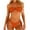 Orange Womens Swimsuits, variant on Bikinis for Women 2 Piece Swim Suits Halter Push Up Bandeau Bra Side String Cheeky Briefs 2026 Bathing Suits
