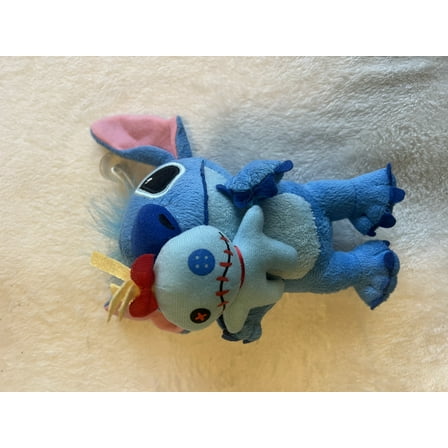 Disney Lilo & Stich 9" Plush (HOLDING Scrump Stuffed Soft Plush)(BONUS 1 FUN CHOPS)