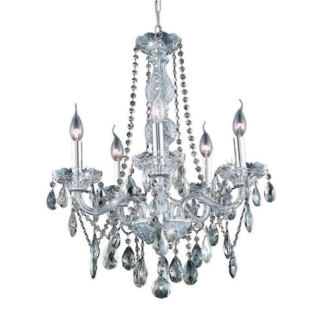 Elegant Lighting Verona 21" 5 Light Royal Crystal Chandelier