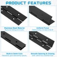 thumbnail image 3 of Uxcell Piano Hinge, 48"x2" Stainless Steel Continuous & Piano Hinges, Black, 3 of 6