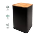 thumbnail image 3 of Canister Homecreations Metal Negro con Tapa Bambú 1700ml, 3 of 4