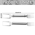 thumbnail image 3 of Watermelon Cutter, Binkne 2-In-1 Stainless Steel Fruit Cutter, Dual Head Watermelon Fork Cutter Tool, Summer Fruit Cutting Kitchen Gadget for Home, 3 of 5