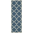 thumbnail image 6 of Safavieh Courtyard Becky Quatrefoil Indoor/Outdoor Area Rug, 5'3" x 5'3" Round, Navy/Beige, 6 of 9
