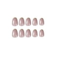 thumbnail image 4 of Uñas postizas cuadradas a presión, uñas postizas cortas de acrílico de cobertura total para mujeres y niñas, 24 piezas (I-10),, 4 of 5