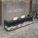 thumbnail image 2 of Luxury Stand Reception Desk Modern Shop White Supermarket Office Reception Desk Beauty Salon Comptoir Caisse Bar Furniture My Lux Decor Round, 2 of 7
