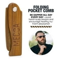 thumbnail image 6 of MEDca Folding Fine Tooth Wooden Pocket Comb for Men, Multicolor, Scalp Care Tool, 6 of 8
