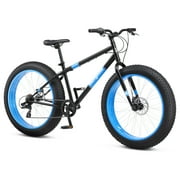 26 Mongoose Dolomite Mens Fat Tire Bike, 7 Speeds, Adults Age 13+, Black