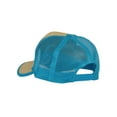 thumbnail image 3 of Top Headwear Trucker Straw Hats For Men Two-Tone Snapback Cap, Natural Turquoise, 3 of 4