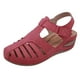 thumbnail image 2 of Sandalias informales de moda de verano para mujer, zapatos informales planos de Color sólido con escapatoria Wmkox8yii shjk1617, 2 of 4