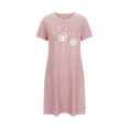 thumbnail image 2 of Vêtements de Nuit Grande Taille pour Femmes, Chemise de Nuit à Manches Courtes pour Femmes, Robe de Nuit Douce et Respirante, Robe Décontractée Confortable, 2 of 6
